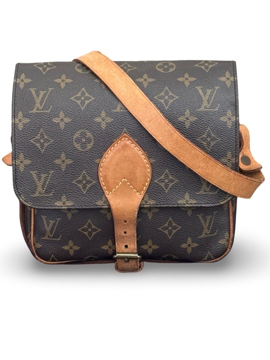 Louis Vuitton Other - Louis Vuitton Monogram Cartouchiere Crossbody Vintage Brown Leather Shoulder Bag